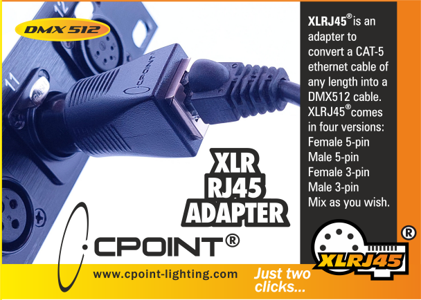 CPOINT® XLRJ45®- XLR to RJ45 adapter